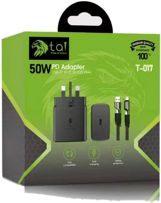 50W USB-C PD Adapter with Cable