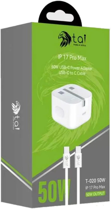 50W USB-C Power Adapter with Cable